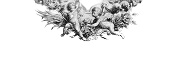 Linograph cherubs
